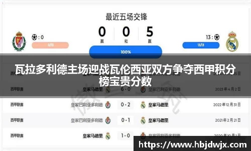 瓦拉多利德主场迎战瓦伦西亚双方争夺西甲积分榜宝贵分数